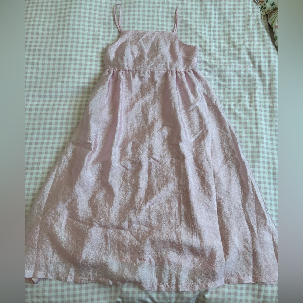 Vero Moda Light Pink Metallic Dress